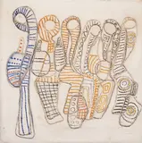Lika Yanko, Seat, tempera and rope on canvas laid on wood