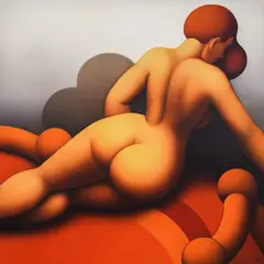 Dimiter Buyukliiski-Mitchi, Act, oil on canvas