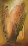 Dimitar Lalev, Newlyweds, oil on canvas