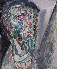 Self-portrait by Atanas Patsev, 1983, oil on canvas, sold May 2026