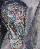 Atanas Patsev, Self-portrait, 1983, oil on canvas