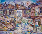 Dora Kuncheva, Sozopol motif, oil on canvas