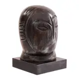Kolio Karamfilov, Portrait, bronze on marble base