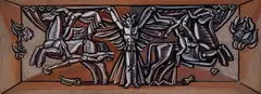 Victory by Atanas Yaranov, 1980s, tempera on paper, sold May 2026