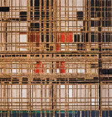Petar Dochev, Communist construction, oil on veneered particleboard