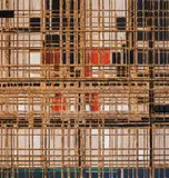 Petar Dochev, Communist construction, oil on veneered particleboard