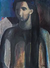 Portrait of Eli by Ivan Georgiev-Rembrandа, oil on canvas, sold May 2026