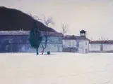 Zahari Kamenov, Monastery, 2017, oil on canvas