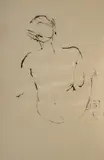 Georgi Chapkanov, Nude, 2000, ink on paper
