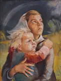 Ivan Petrov, A look into the future, 1940, oil on canvas