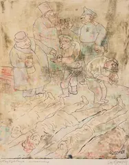Stoyan Venev, A cheer, the end of the 1940s, monotype