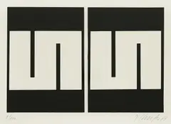 Julije Knifer, Meander, 1987., serigraphy on paper