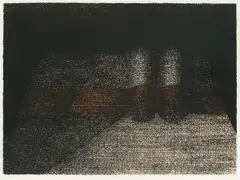Dušan Džamonja, Composition with Grid, 1982., serigraphy on paper