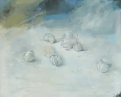 Josip Vaništa, White Garlic, oil on canvas