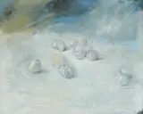 Josip Vaništa, White Garlic, oil on canvas