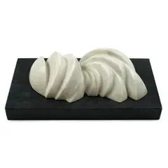 Dušan Džamonja, Model XXVIII, 1976., white marble on a wooden base
