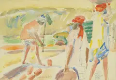 Motif from India by Zlatko Prica, 1953., watercolor on paper, offered May 2026