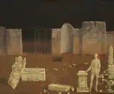 In the Cemetery by Vasilije Jordan, oil on canvas, offered May 2026