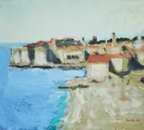 Munir Vejzović, Dubrovnik, 1993., oil on canvas