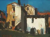 Ivo Kalina, Motif from Volosko, 1974., oil on canvas