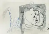 Ivan Šebalj, Man with Dog, 1989., gouache on paper