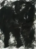 Boris Bućan, Composition in Black III., 1988., acrylic on paper