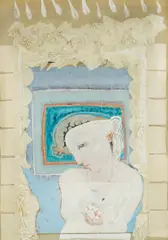 Tranquility of futile desires by Nives Kavurić-Kurtović, 1997.-1998., tempera, collage and pencil on canvas, sold May 2026