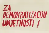 Marijan Molnar, For the democratization of art!, 1980., acrylic on paper