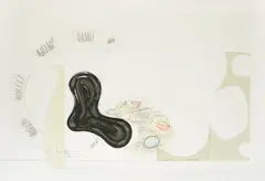 Josko Eterović, Abstraction, 2000., Pencil, marker, acrylic, pastel and collage on paper