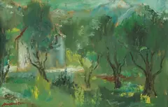Mario Mikulić, Korcula Olives, oil on canvas