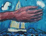 Đuro Seder, Greetings, 1993., oil on canvas