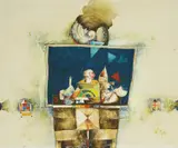 Matko Trebotić, Still Life, 1988., oil on plywood