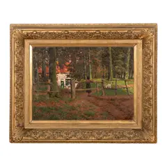 Albert Caullet, Fata pădurarului, ulei pe pânză