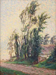 Peisaj idilic by René de Waele, ulei pe pânză, sold Apr 2026