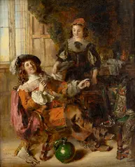 Daniel Pasmore, Pețitorul, 1870, ulei pe pânză