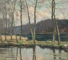 Louis Clesse, Amiază liniștită (Forêt de Soignes), 1926, ulei pe pânză