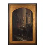 Raoul Pharasyn, Interior de catedrală, ulei pe pânză