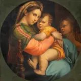 Madonna della Seggiola by Școală Italiană, (după Raffaello Sanzio), sec. Xviii, ulei pe pânză, sold Apr 2026
