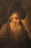 Înțeleptul by Școală Germană, (după Christian Wilhelm Ernst Dietrich), început de sec. Xx, ulei pe lemn, sold Apr 2026
