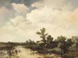 Ernst Bröcker, Peisaj olandez, ulei pe pânză