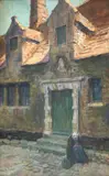 Felix Charles Constant, Așteptare, ulei pe carton