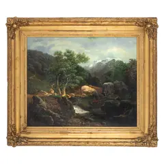 Wilhelm Zobus, Margine de pădure, ulei pe pânză