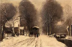 Louis Willem van Soest, Poștalion, ulei pe pânză