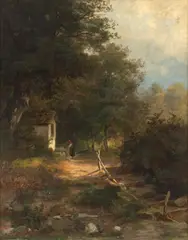 Eduard Schleiden, Popas, 1875, ulei pe pânză