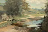 William George Daffarn, Peisaj de vară, ulei pe pânză