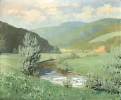 Otto Küppers, Peisaj austriac, ulei pe pânză