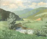Otto Küppers, Peisaj austriac, ulei pe pânză