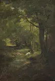 La vânătoare by sfârșit de sec. Xix Școală Central Europeană, 1866, ulei pe pânză, sold Apr 2026