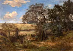 William Greaves, Cu oile la păscut, ulei pe pânză