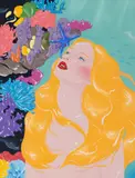 Tenderness in the Deep by Alina Ondine Slimovschi, 2025, acrilic pe pânză, offered Apr 2026